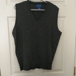 Croft & Barrow Dark Gray V-Neck Sweater Vest
